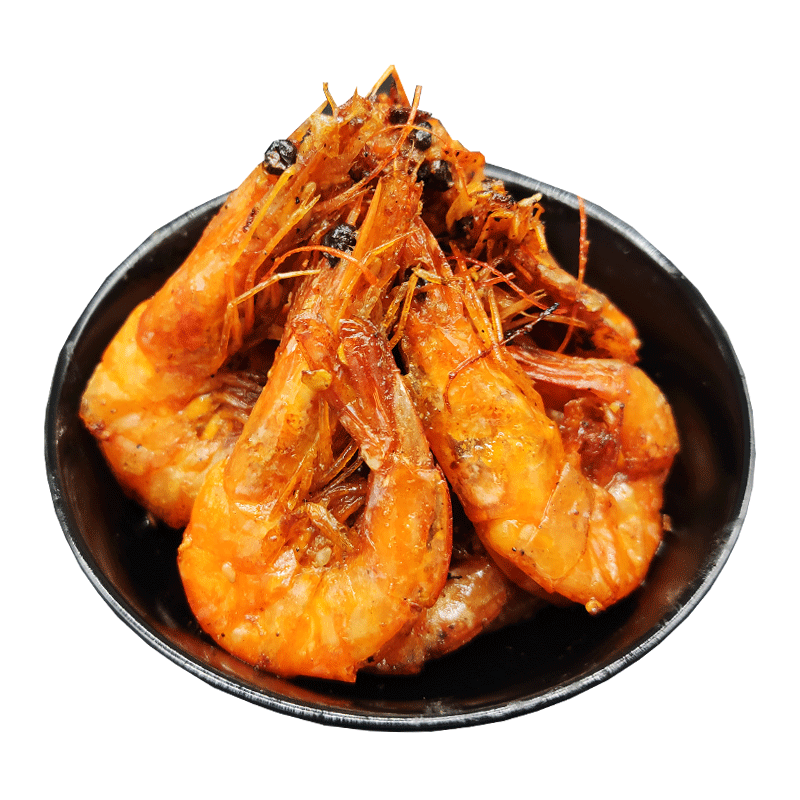 香辣口水虾基围虾小海鲜对虾麻辣小龙虾鲜活现做熟食即食真空100g