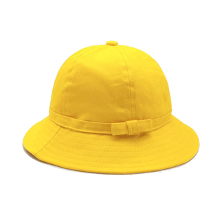 儿童渔夫帽女男韩版定制小黄帽日系小丸子帽定做幼儿园小学生帽子