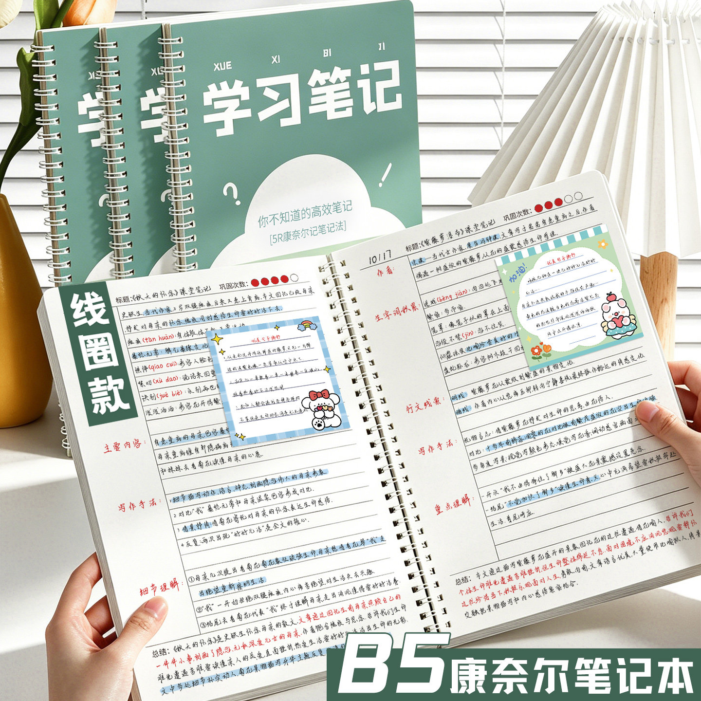 B5康奈尔笔记本初中生专用图片