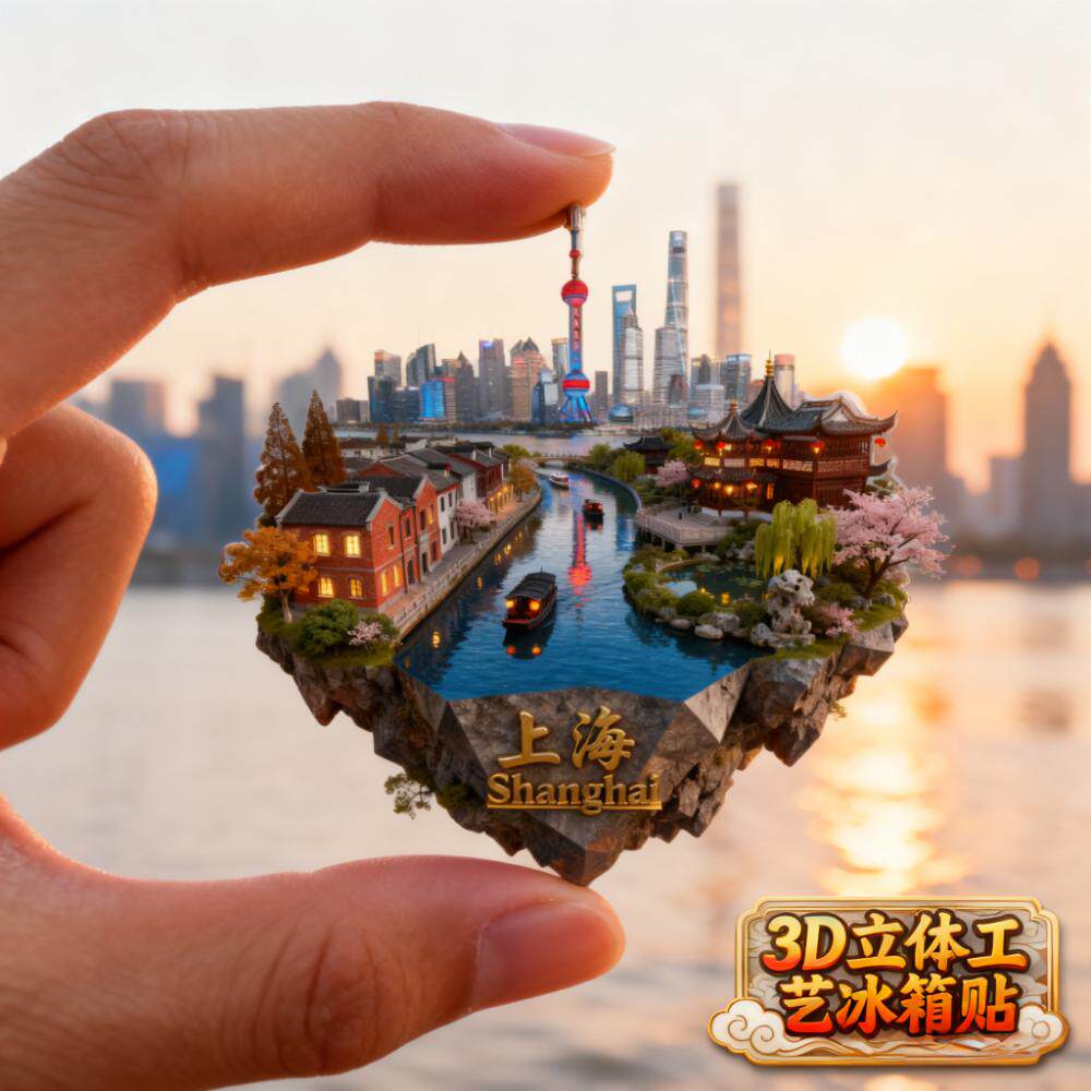 上海冰箱贴金属卡片磁吸创意定制图片
