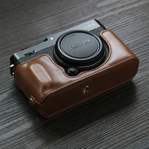 适用富士X-E4保护套xe3半套底座