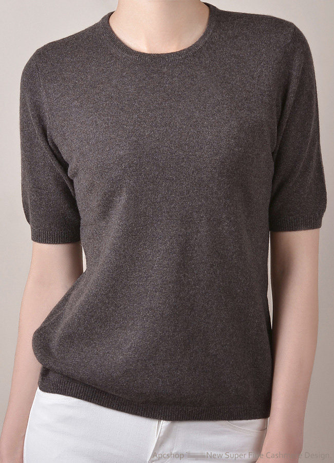 APCSHOP 2022新款PURE CASHMERE针织短袖圆领基本款套头纯羊绒衫|msdalam kategori Butik wanita / wanita, sweater bulu - dari Buy2taobao.com untuk memberikan perkhidmatan ejen Taobao profesional membeli