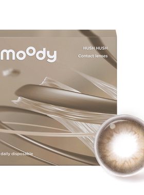 【天猫U先】moody美瞳HUSH系列迷你日抛2片装彩色隐形眼镜女