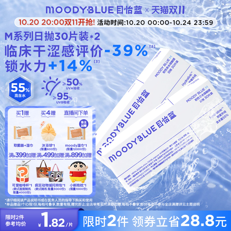双眼度数不同请拍2盒