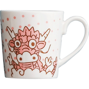 十二生肖马克杯家用陶瓷水杯子卡通杯可爱喝水杯情侣牛奶咖啡杯