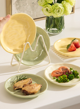 骨碟吐骨头盘碟子陶瓷家用6英寸小盘子餐桌垃圾盘轻奢小吃碟渣盘