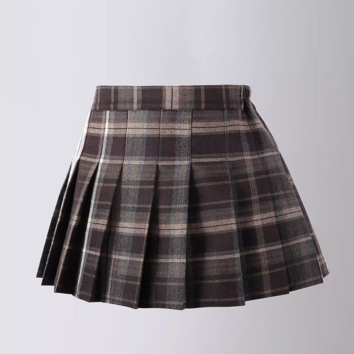 女童格子百褶半身裙春秋冬2026新款韩版中大童JK学生院风短裙潮流