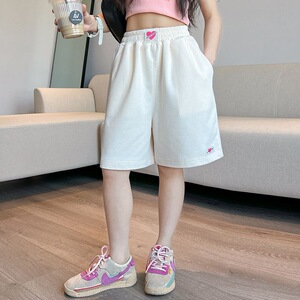女童外穿短裤夏装休闲五分裤子中大童运动裤夏季宽松儿童中裤洋气