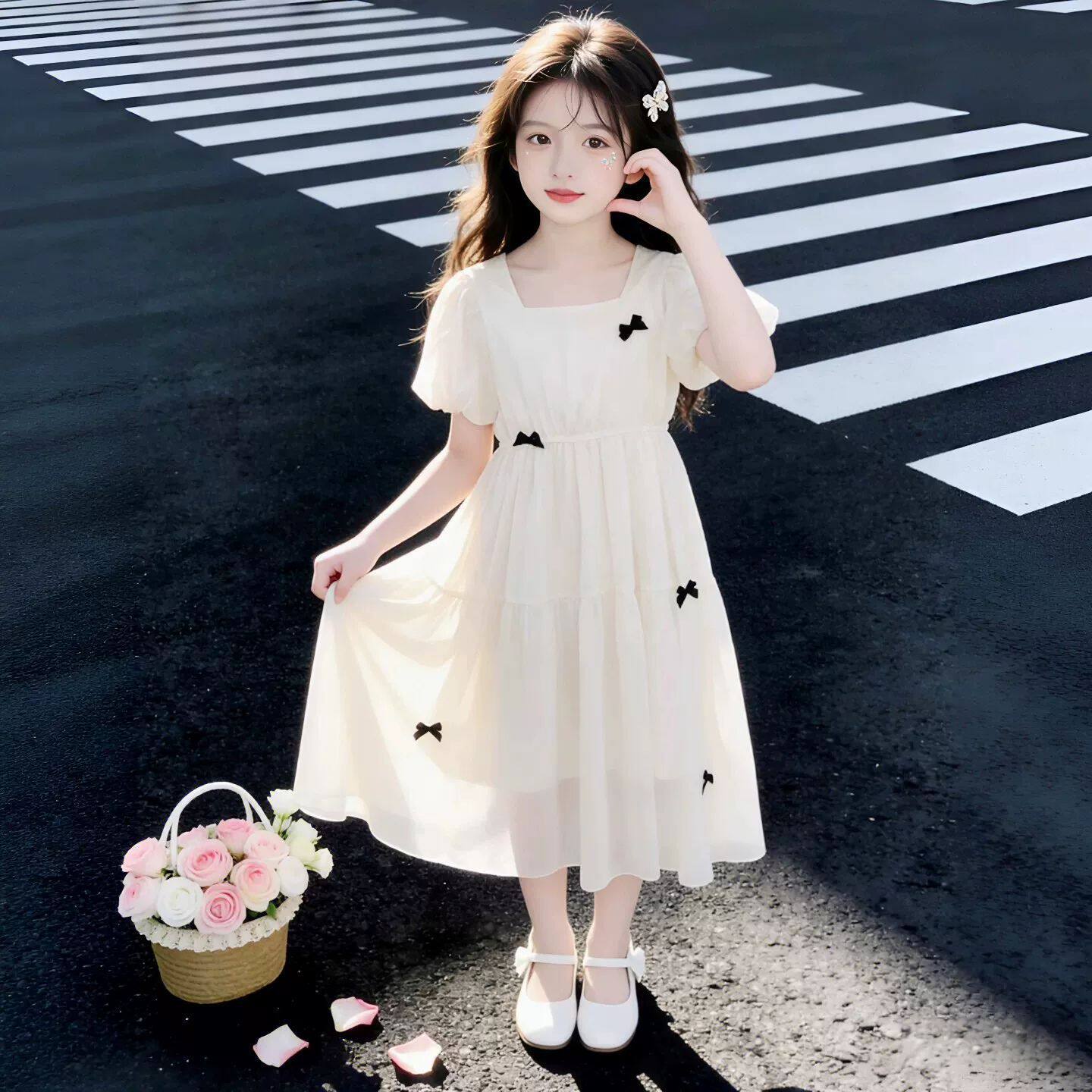 女童连衣裙洋气夏装公主裙礼服裙