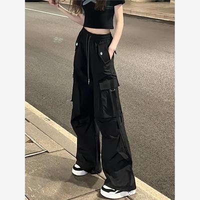 黑色工装裤女款春秋2025