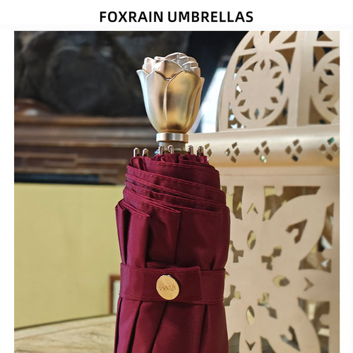 五折叠小巧玫瑰花防晒贵族伞