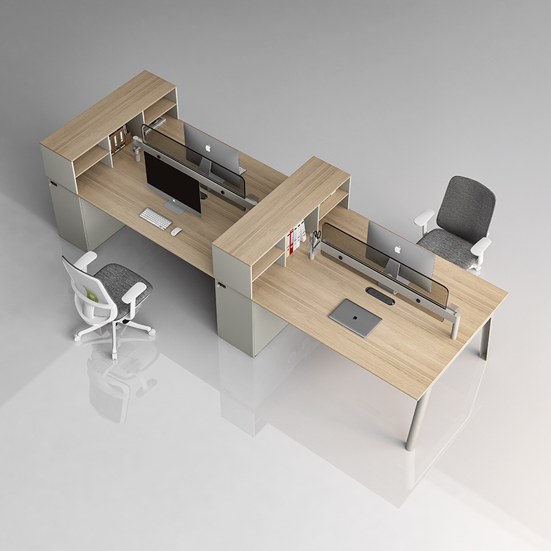 捷奥C12职员办公桌办公室员工电脑桌椅组合隔断2人4人6人办公桌