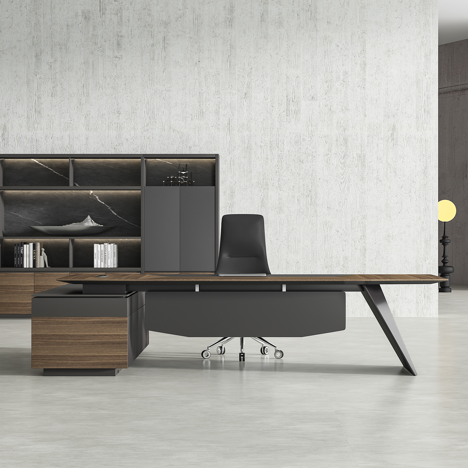 老板办公桌轻奢高级感大班台