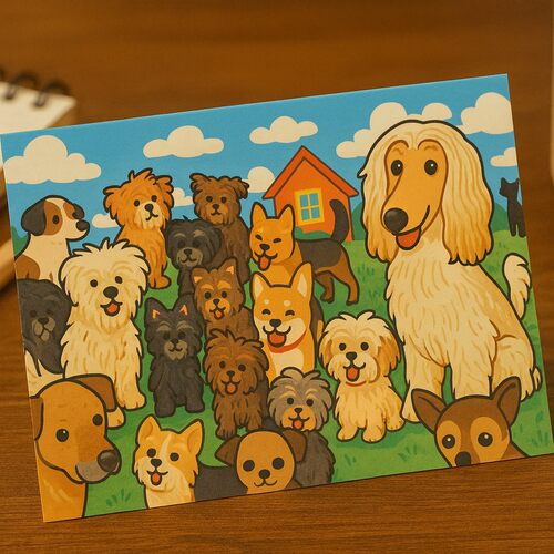 【纪念贺卡】原创杉杉阿姨郁雷鸣主题手绘卡详情页实发明信画.