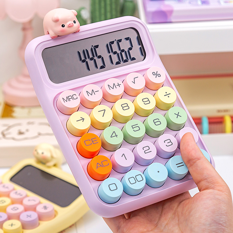 多巴胺色系！大屏女神款计算器