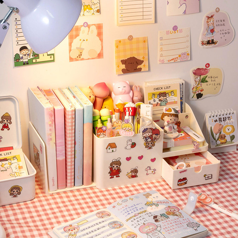 小槑同学书立笔筒学生女可爱精致