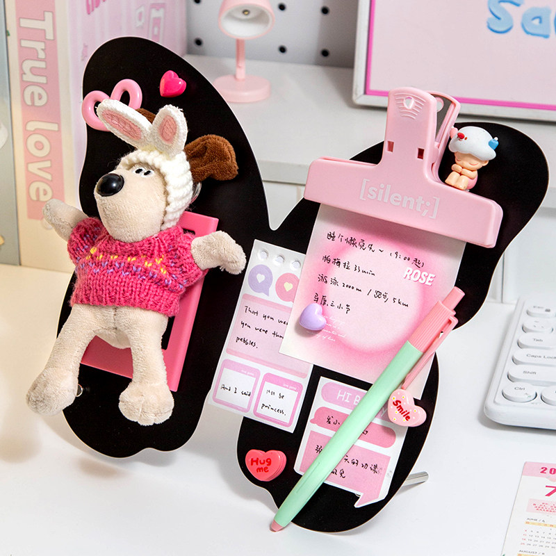 小槑同学 异形磁吸留言板便利贴展示架便签夹桌面立式吸铁板工位磁吸板学生书桌黑色记事板展示板桌上备忘录,文具电教/文化用品/商务用品,记事板/留言板,淘宝优惠券,粉丝福利购,淘宝优惠卷