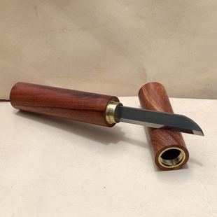 巴松哨片刀双簧管哨片刀钨钢合金材质紫檀手柄单簧管萨克斯哨片刀