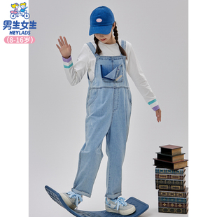 男生女生女大童牛仔背带裤NPBBJ12530N