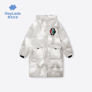 【大美唤粉丝专享】男生女生男大童时尚字母羽绒服NCYAJ43068A