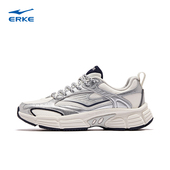 厚底复古休闲运动鞋 纪元 减震网面透气跑鞋 女夏季 鸿星尔克复古跑鞋