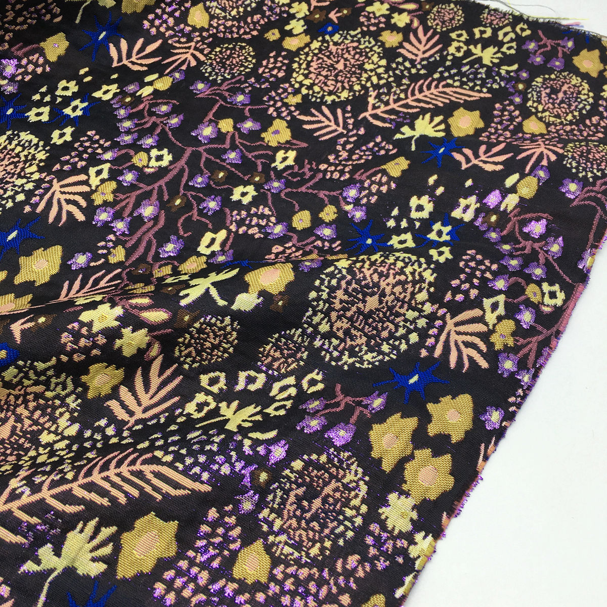 一米价 特色海草花卉图案艺术提花面料 春季新品 外套 服饰 布料