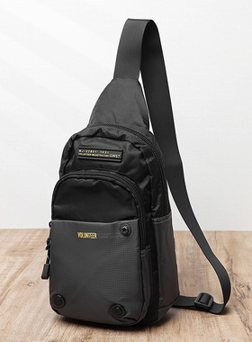 胸包男夏季斜挎包男牛津布背包户外帆布包华朗迪尔大容量单肩包男