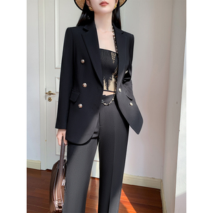 高端西装套装女2026新款秋冬季小个子高级感职业正装两件套西服