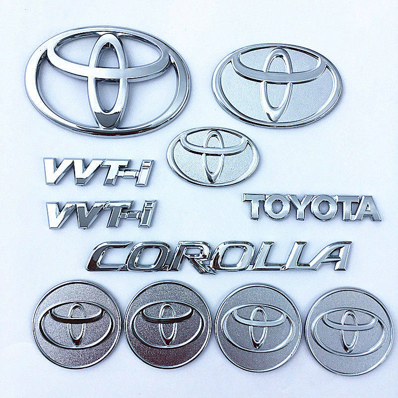 适用比亚迪f3 fof6汽车改装花冠新车标志byd改丰田卡罗拉车标f3标