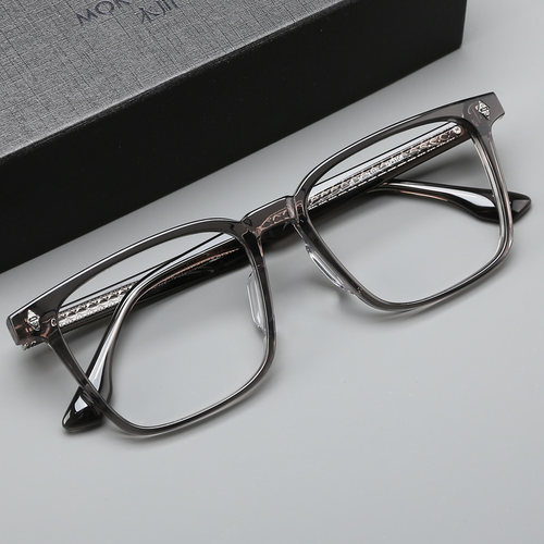 木川147mm板材眼镜框男可配度数