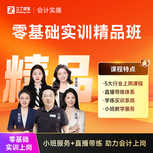 零基础实训精品班】2026年之了课堂马勇陈娣财务做账网课知了
