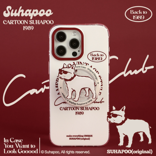 suhapoo壳内策展 酷酷法斗手机壳iPhone17promax苹果16原创15ins风16pro14plus全包