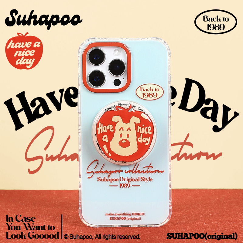 suhapoo壳内策展 红苹果手机壳iPhone17promax苹果16原创15ins风16pro14plus全包