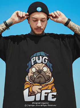 欧美潮牌oversize短袖t恤男加肥大码国潮bf宽松胖子潮流半袖8XL