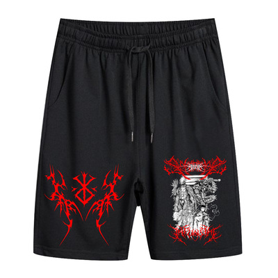 亚马逊 剑风传奇Berserk 动漫休闲短裤 周边夏季男潮流宽松运动裤