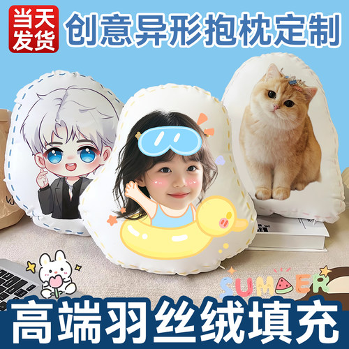 异形抱枕定制diy照片玩偶宠物枕