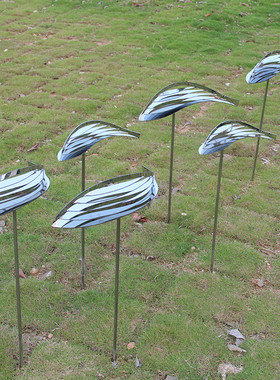 不锈钢小鱼现代祝福抽象镂空广场金属园林户外水池装饰雕塑简约刻