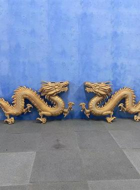 定制玻璃钢雕塑龙模型白酒店铺门头装饰壁挂创意招牌龙摆件中国龙