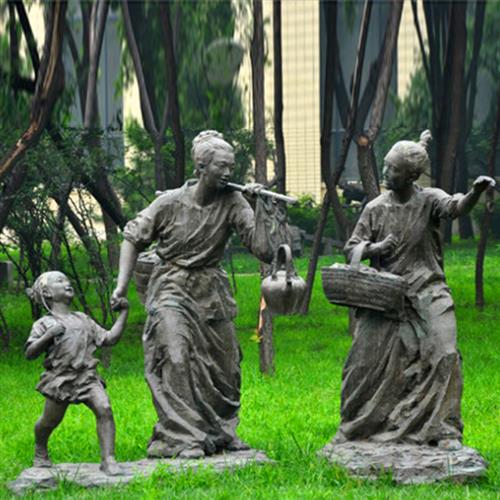 人物农耕铸铜雕塑民风民俗农民劳作真人铜像步行商业街艺术品摆件