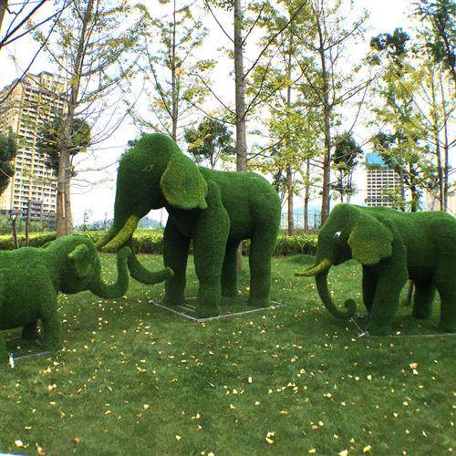 仿真植物造型雕塑绿雕园林大型景观彩色绿雕仿真草皮动物咨询