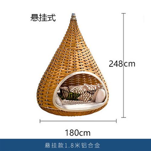 巴厘岛悬挂鸟巢度假村酒店民宿海边沙滩吊篮吊椅拍照打卡网红鸟巢