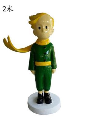 玻璃钢卡通动漫小王子人物雕塑创意彷真小狐狸公园商场景观摆件