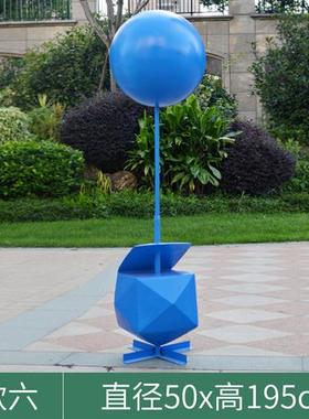 户外玻璃钢仿真气球摆件大型商场婚庆售楼部装饰品游乐园LOVE雕塑