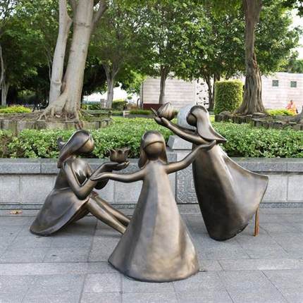 欧式天使玻璃钢雕塑婚庆道具装饰工艺品户外园林房地产商场别墅