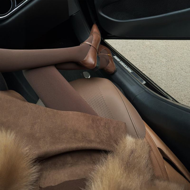 美拉德深咖色连裤袜天鹅绒丝袜女