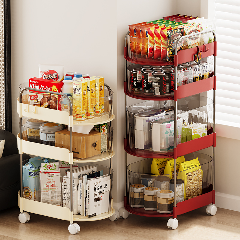 零食置物架可移动小推车客厅浴室厨房收纳架多层抽屉落地宿舍好物