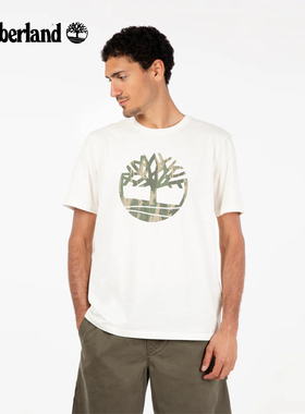官方正品TIMBERLAND/添柏岚短袖男女字母印花透气户外休闲T恤衫夏