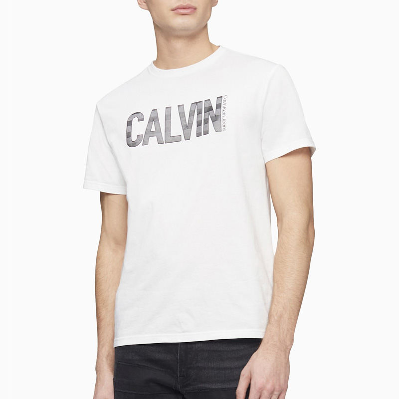 美国正品Calvin Klein凯文克莱CK短袖男圆领印花字母T恤打底衫薄-封面