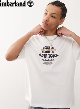 断码清仓】正品TIMBERLAND添柏岚短袖男女字母印花休闲透气T恤