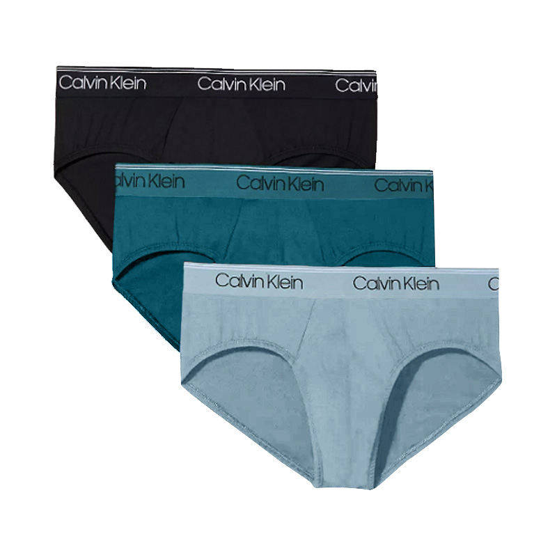 美国正品calvinklein凯文克莱男士ck平角内裤底裤弹性舒适3条盒装